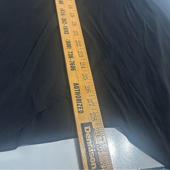 Eileen Fisher Black Sleeveless Tunic Dress – Size Large – Asymmetrical Hemline - Picture 5 of 6